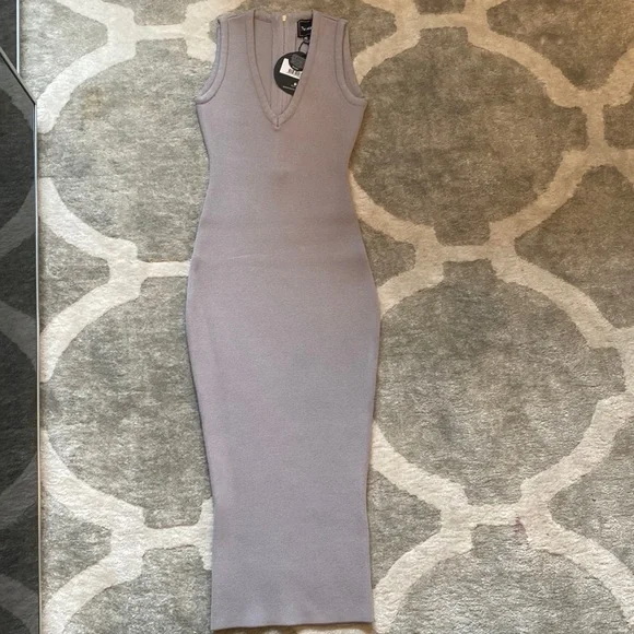 Nookie | Dresses | Nwt Nookie Xs Grey Midi Dress | Poshmark